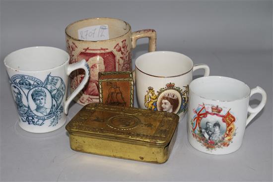 A Royal commemorative china and miscellaneous items